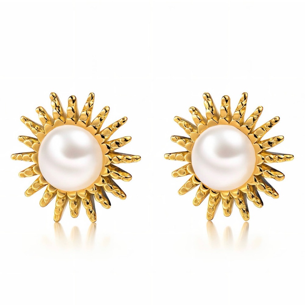 B11. Sun Pearled Earrings